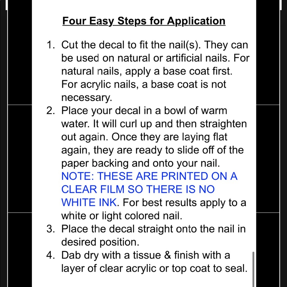 💌BO/GO$6 Detroit Red Wings Transfer Nail Decals NFL - Picture 3 of 4